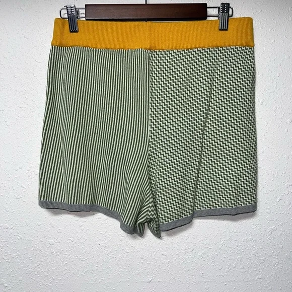Dolan‎ High Waist Green and Yellow Shorts - Picture 2 of 7